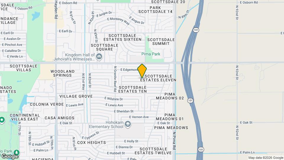 8542 E Windsor Ave Map and Location Details