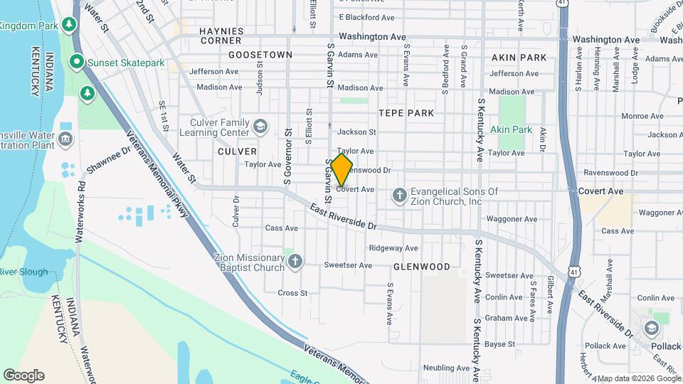 621 Covert Ave Map and Location Details
