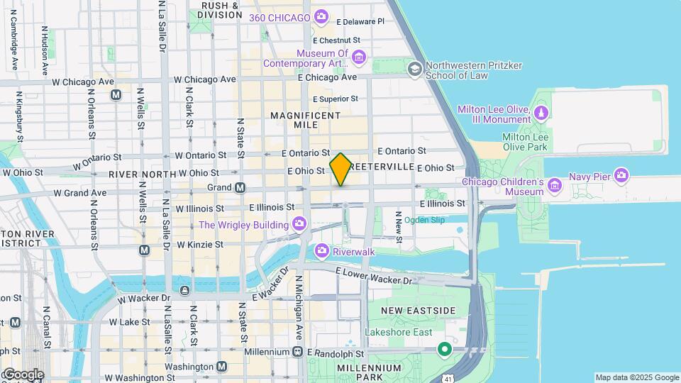 200 E Illinois St Map and Location Details