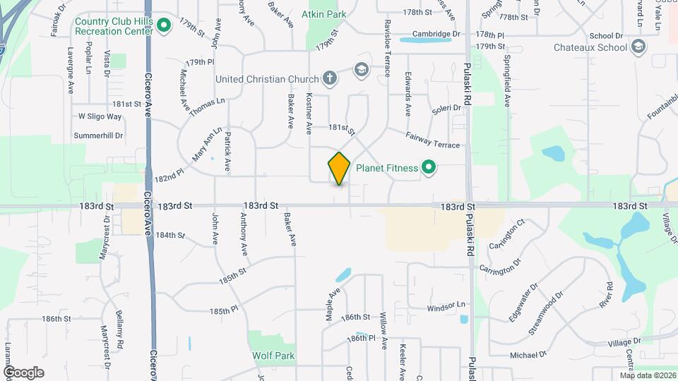 4317 182nd Pl Map and Location Details