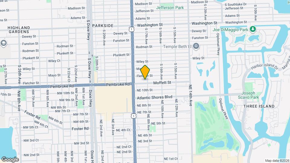 1705 Moffett St Map and Location Details