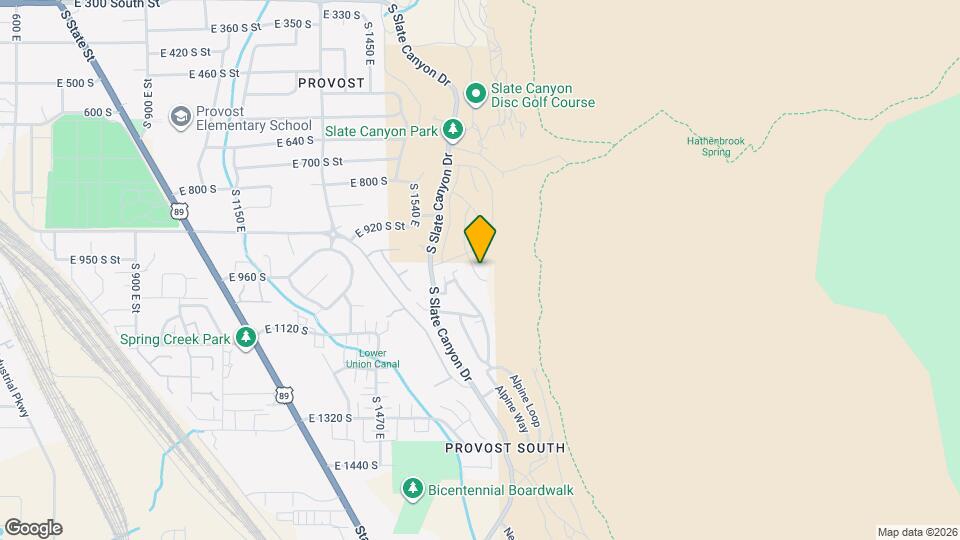 1027 S Aspen Pl Map and Location Details