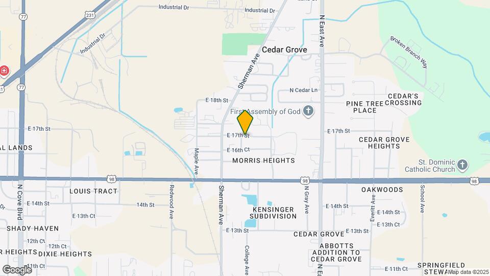 2338 E 17th St Map and Location Details