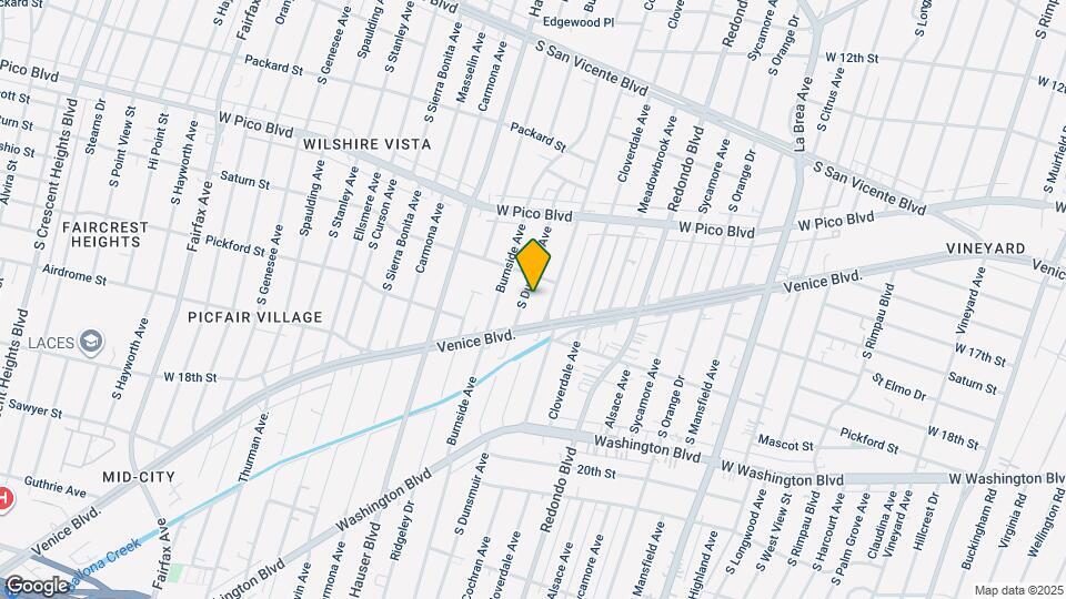 1524 S Dunsmuir Ave Map and Location Details