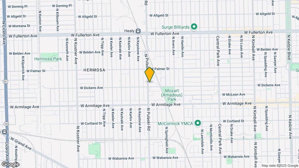 2103-2107 N Pulaski Rd Map and Location Details