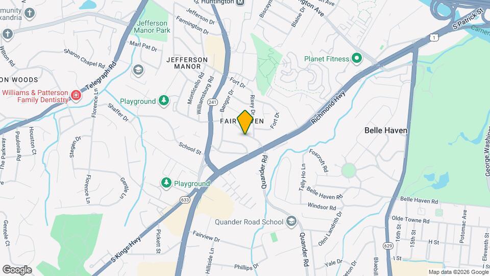 2415 Fairhaven Ave Map and Location Details