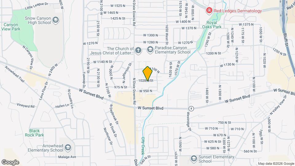 1781 W 1020 N Map and Location Details