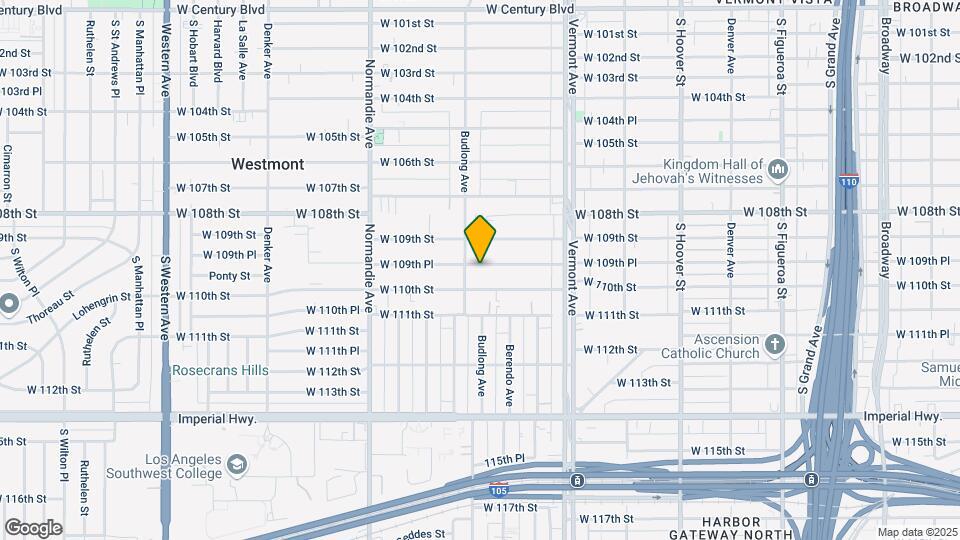 1138 W 109th Pl Map and Location Details