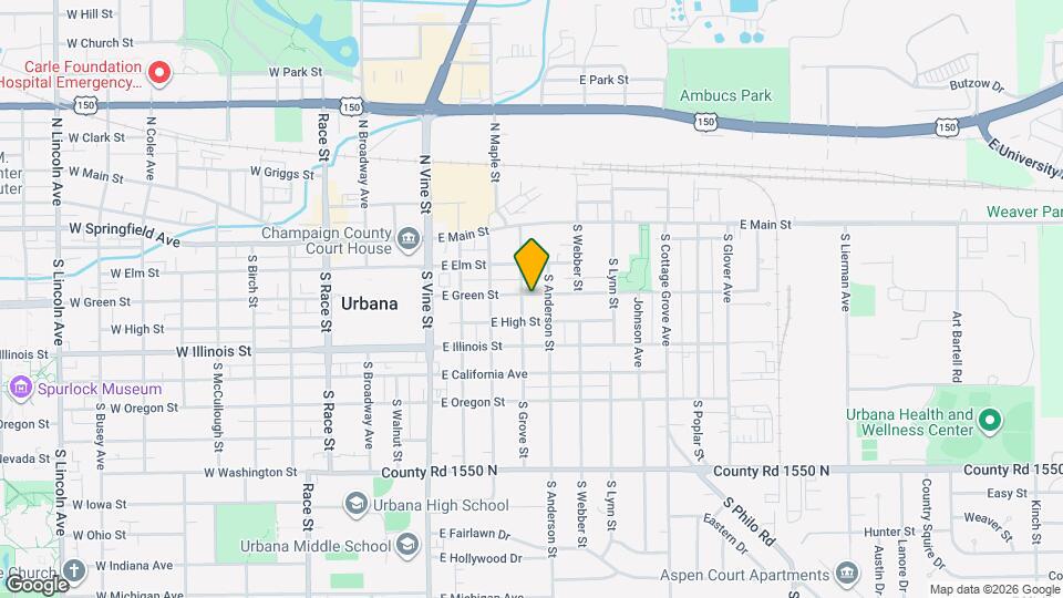 302 S Grove St Map and Location Details