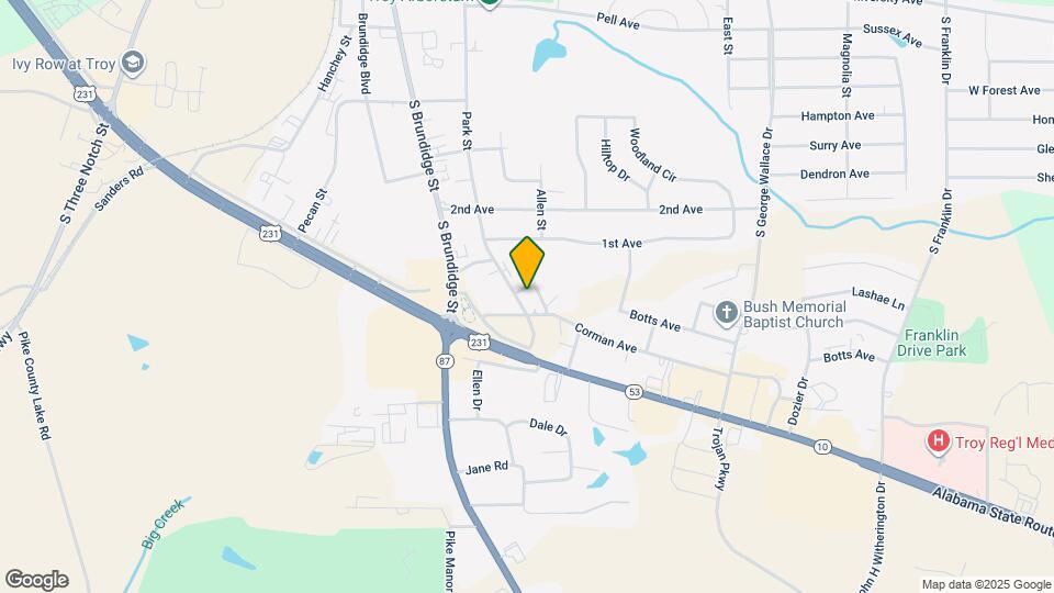 1416 Park St Map and Location Details