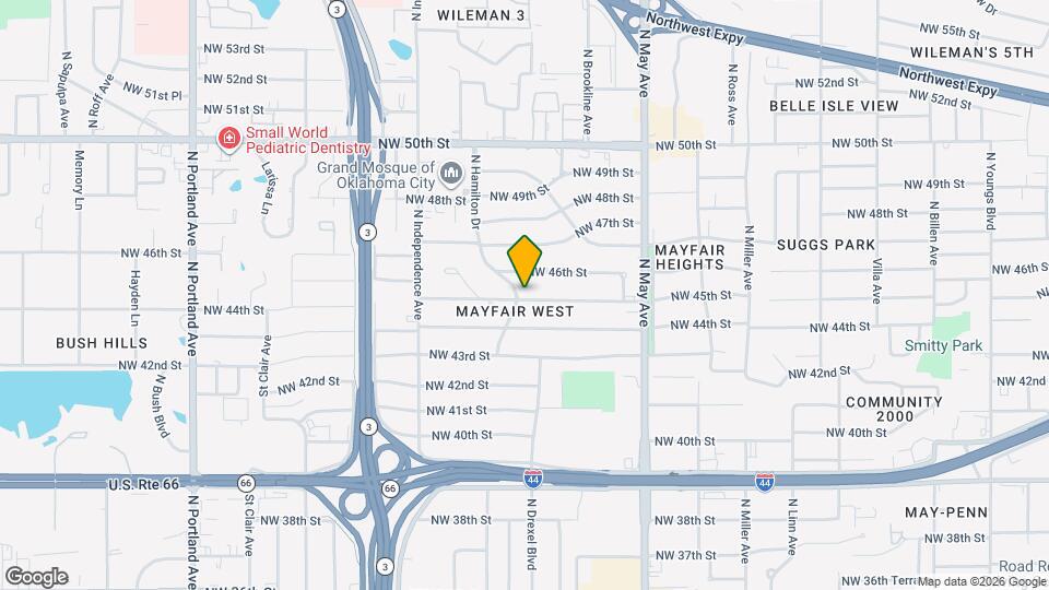 4600 N Hamilton Dr Map and Location Details