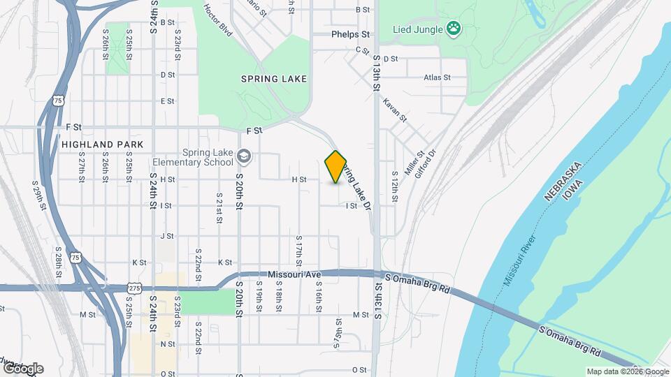 4312 S 15th St, Unit 1 Map and Location Details