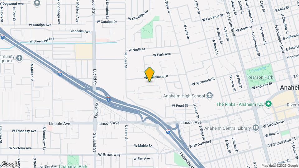1435 W Wedgewood Dr Map and Location Details