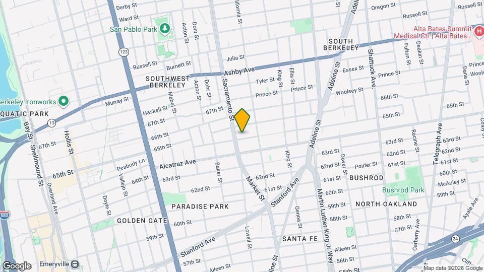 1519-1521 Harmon St Map and Location Details