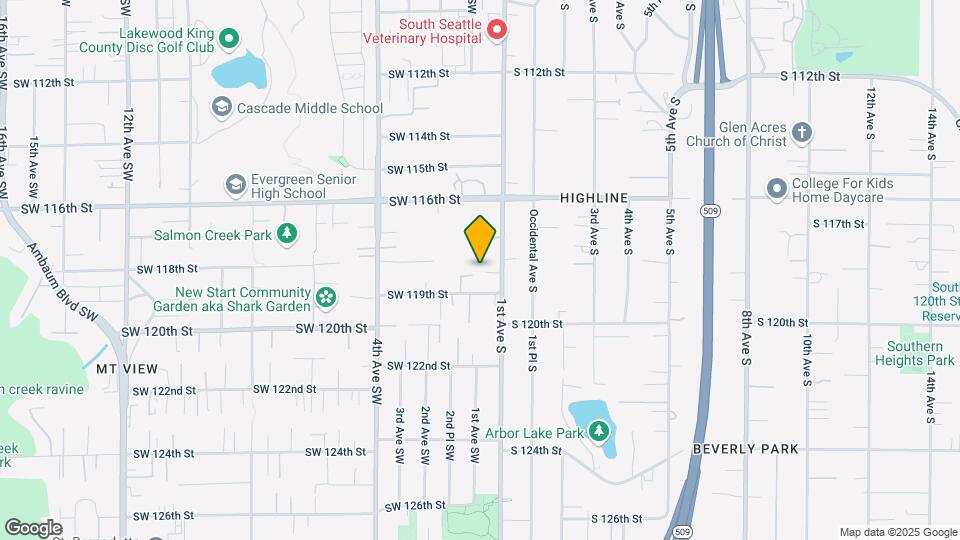 Burien Continental Apartments Map and Location Details