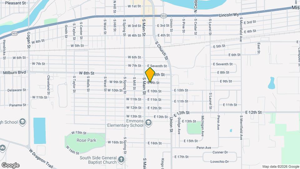 115 E 9th St Map and Location Details