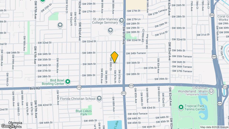 8780 SW 36th St Map and Location Details