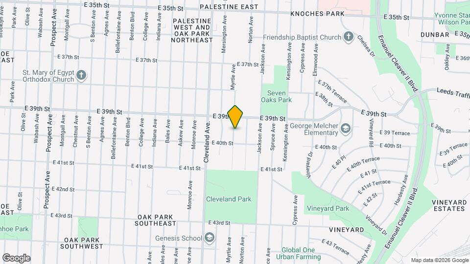 3921 Myrtle Ave Map and Location Details