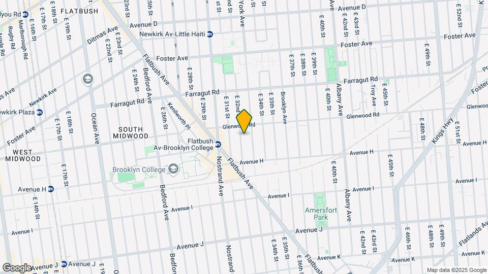 729 E 32nd St Map and Location Details