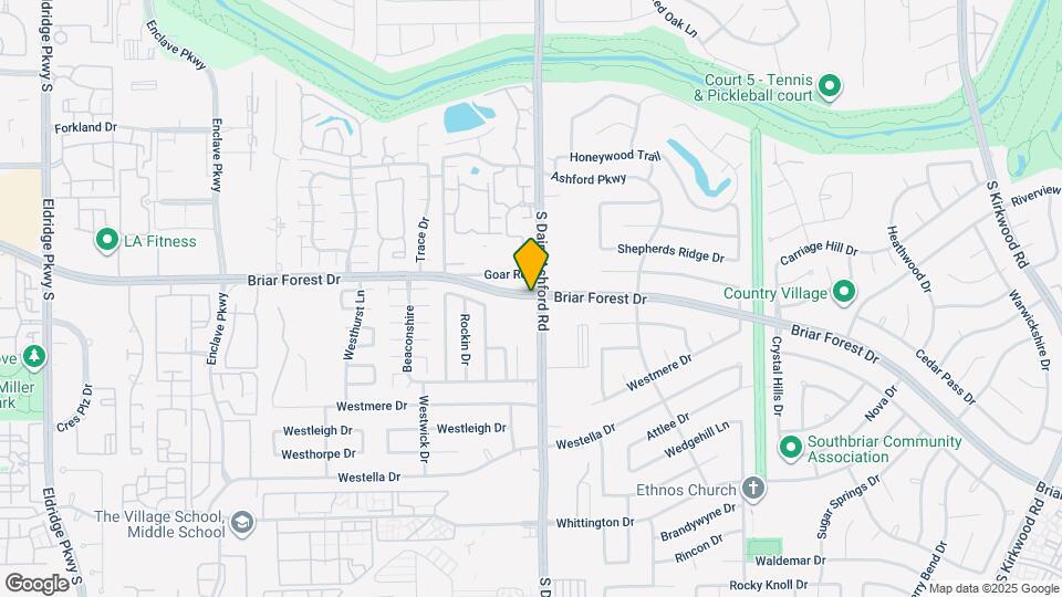 12601 Briar Forest Dr Map and Location Details