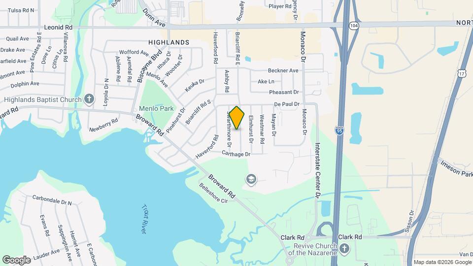 10256 Briarcliff Rd E Map and Location Details