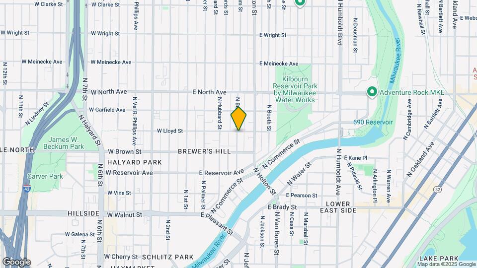 401 E Lloyd St, Unit 401 Map and Location Details