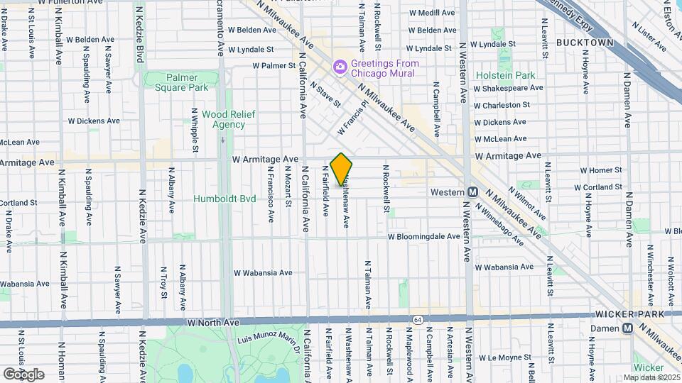 2702 W Cortland St, Unit M05H Map and Location Details