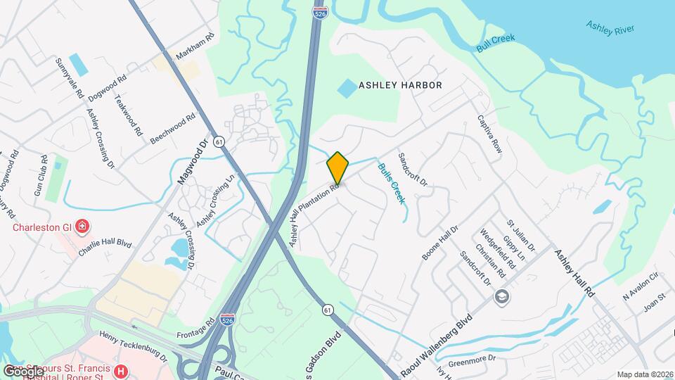 96 Ashley Hall Plantation Rd Mapa y Detalles de la Ubicación