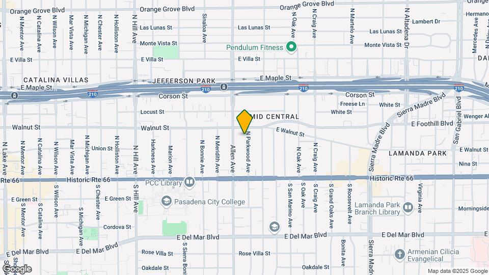 163 N Parkwood Ave Map and Location Details
