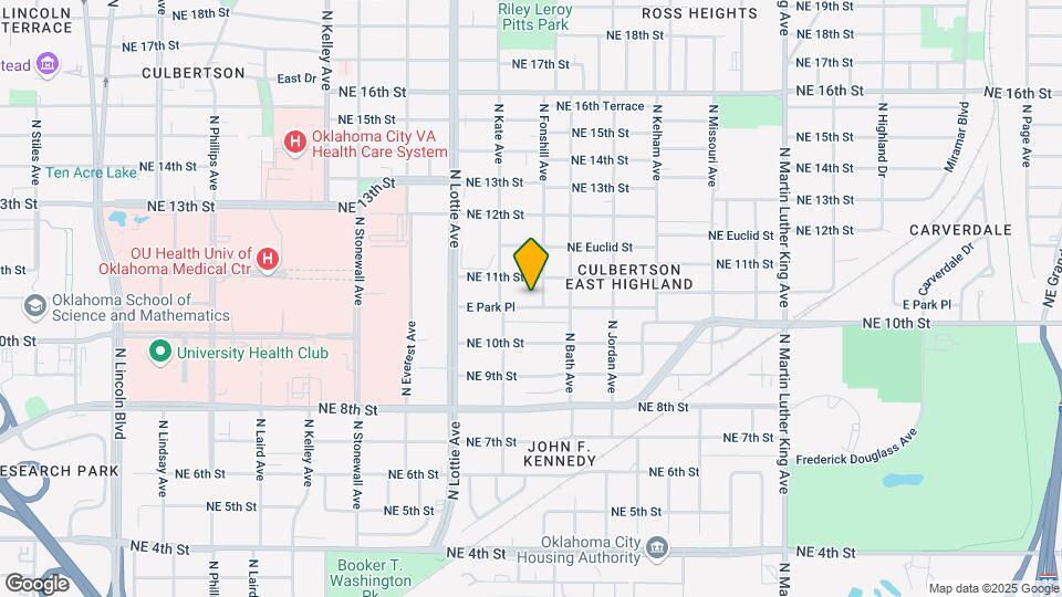 1425 E Park Pl Map and Location Details
