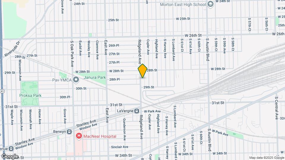 2825 S Ridgeland Ave Mapa y Detalles de la Ubicación