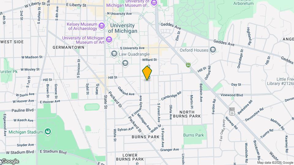 Summer Sublet 1 in 3 BRs UM Central Campus Map and Location Details