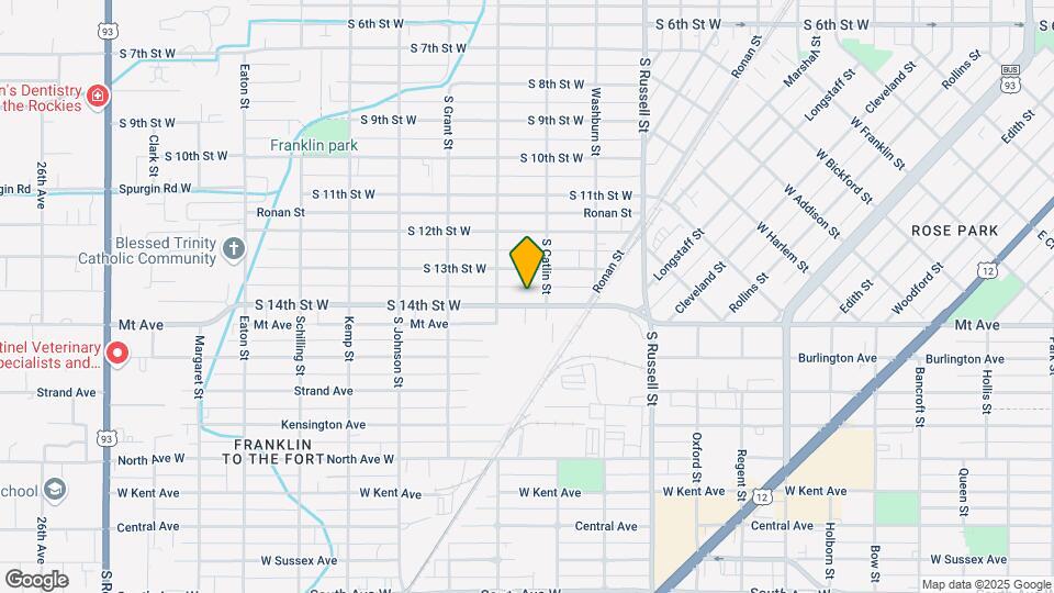 1724 S 14th St W Map and Location Details