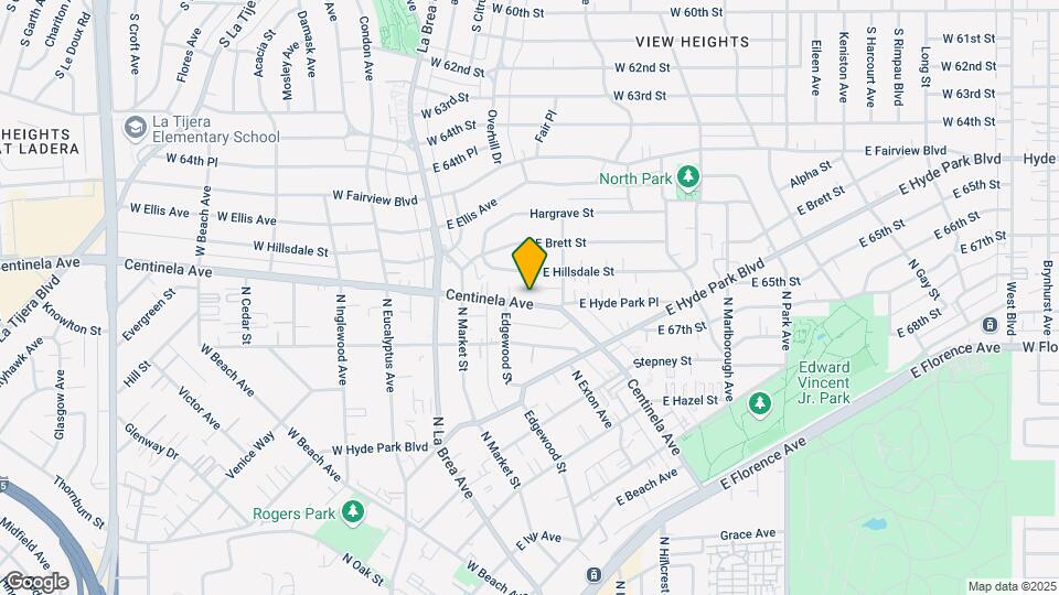 832 Centinela Ave Map and Location Details