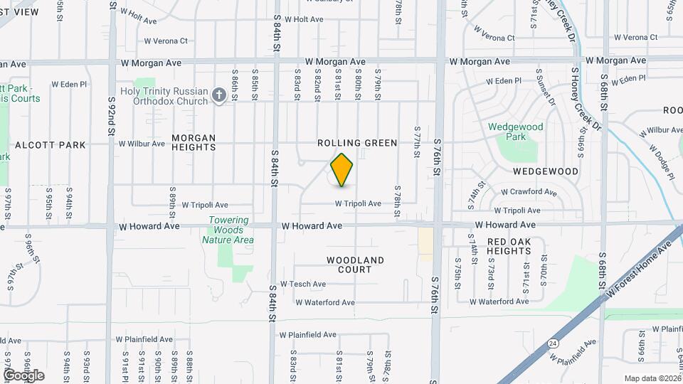 8025 W Crawford Ave Mapa y Detalles de la Ubicación