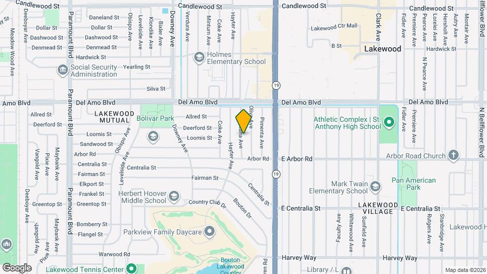 4754 Castana Ave Map and Location Details