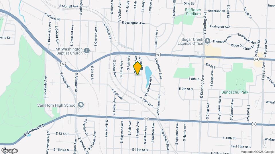 807 S Hardy Ave-Unit -A Upper Map and Location Details