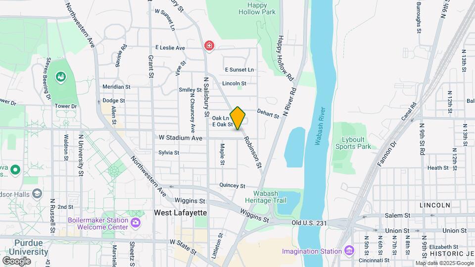 166 E Stadium Ave Map and Location Details