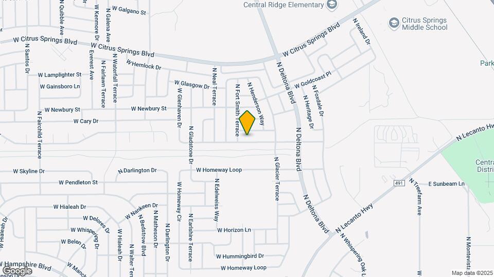 627 W Glenhaven Dr Map and Location Details