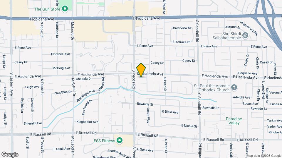 3445 E Toquima Cir Map and Location Details