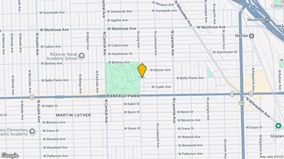 5347-5353 W Belle Plaine Ave, Unit 1E Mapa y Detalles de la Ubicación