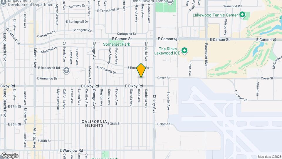 3822 Rose Ave Map and Location Details