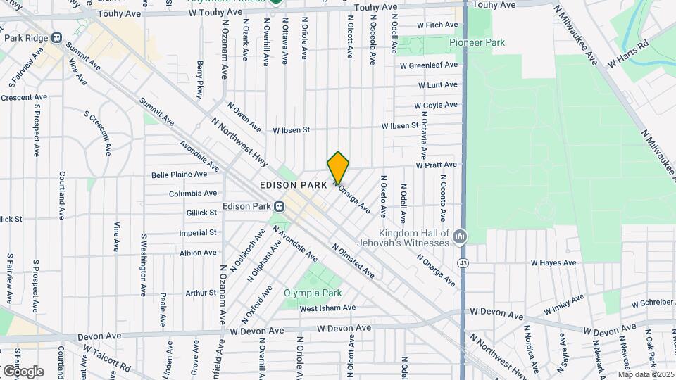 6766 N Onarga Ave Map and Location Details