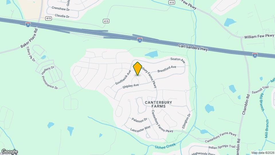 3615 Penrith Dr Map and Location Details