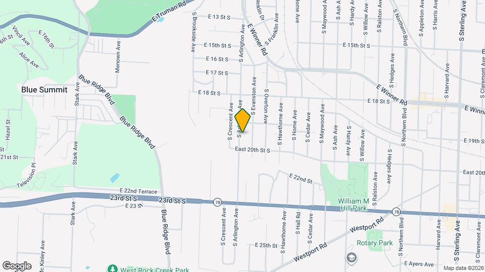 1915 S Arlington Ave Map and Location Details