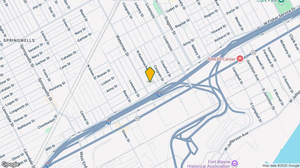 6628 W Lafayette Blvd Map and Location Details