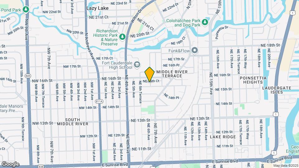 1501 NE 7th Ave Map and Location Details
