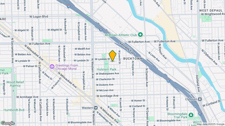 2234 W Palmer St, Unit 1F Mapa y Detalles de la Ubicación