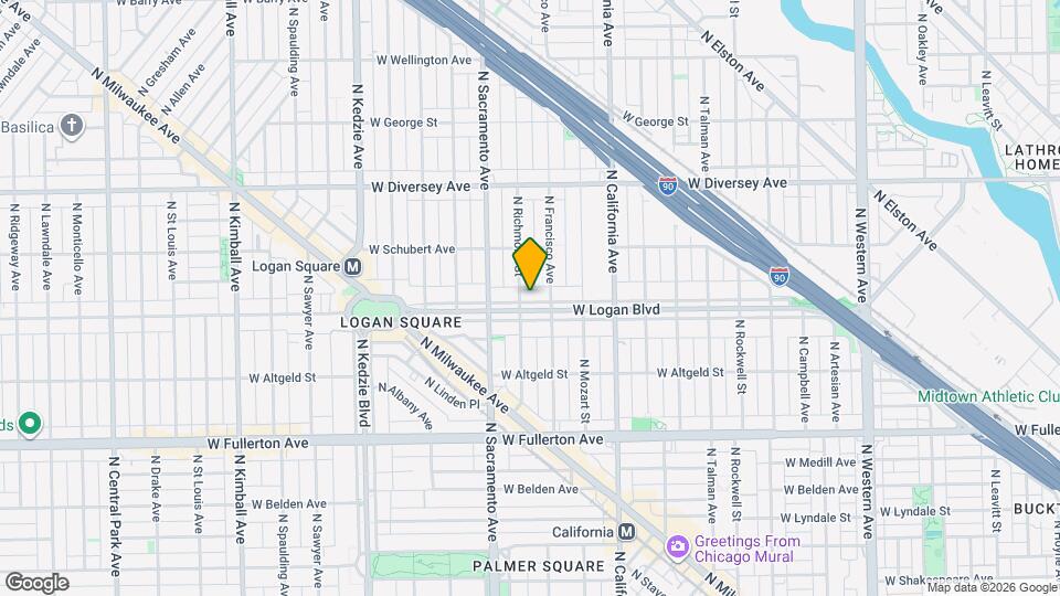 2924 W Logan Blvd Map and Location Details