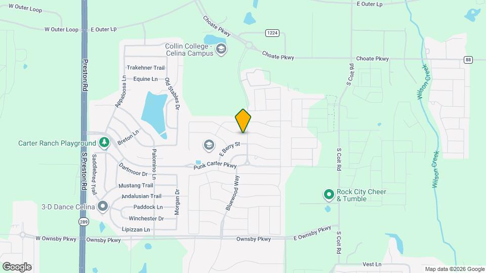 945 Bluebird Way Map and Location Details